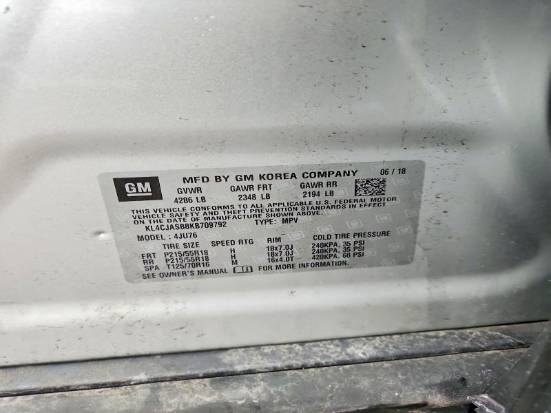 Aukcja sprzedaży 2019 Buick Encore, vin: KL4CJASB8KB709792, numer aukcji: 65022656