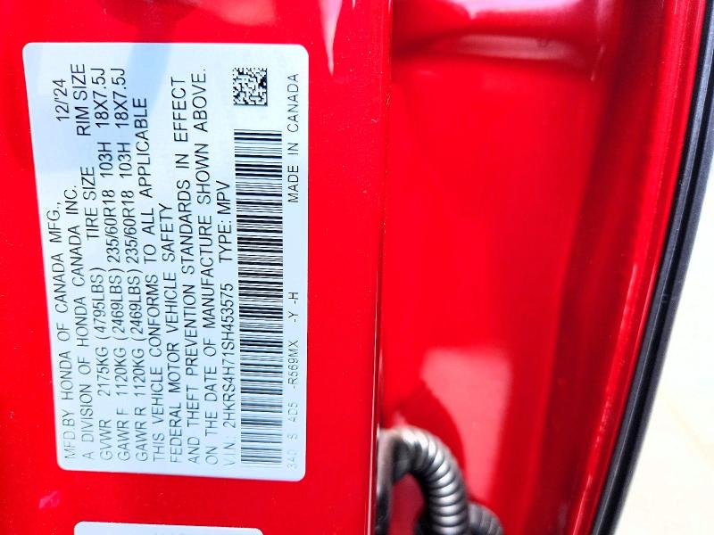 Продажа на аукционе авто 2025 Honda Cr-v, vin: 2HKRS4H71SH453575, номер лота: 64944046