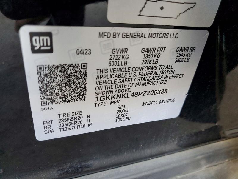 61328936 :رقم المزاد ، 1GKKNKL48PZ206388 vin ، 2023 Gmc Acadia مزاد بيع