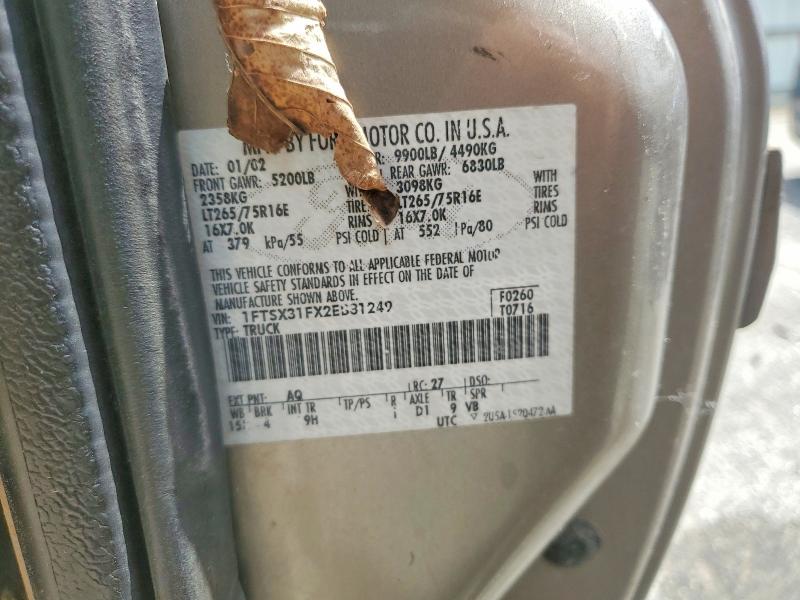 Aukcja sprzedaży 2002 Ford F350, vin: 1FTSX31FX2EB81249, numer aukcji: 64374626