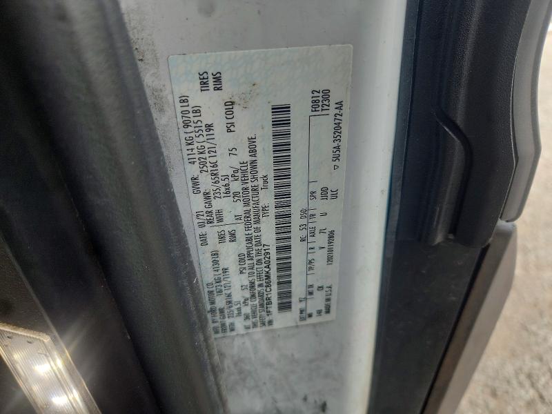 Aukcja sprzedaży 2021 Ford Transit, vin: 1FTBR1C86MKA02917, numer aukcji: 63766576