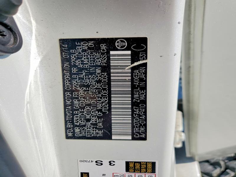 63594856 :رقم المزاد ، JTDZN3EU0EJ010034 vin ، 2014 Toyota Prius V مزاد بيع