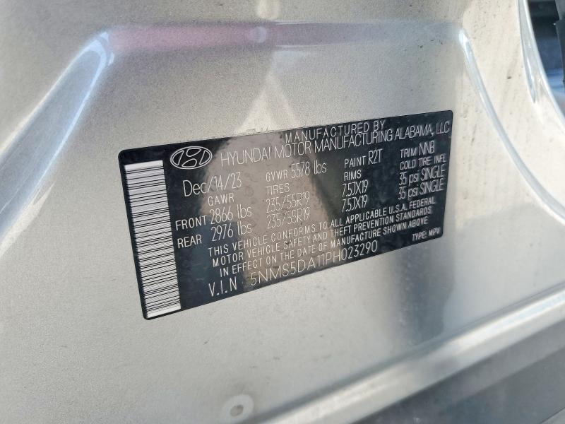 Продажа на аукционе авто 2023 Hyundai Santa Fe, vin: 5NMS5DA11PH023290, номер лота: 62807146
