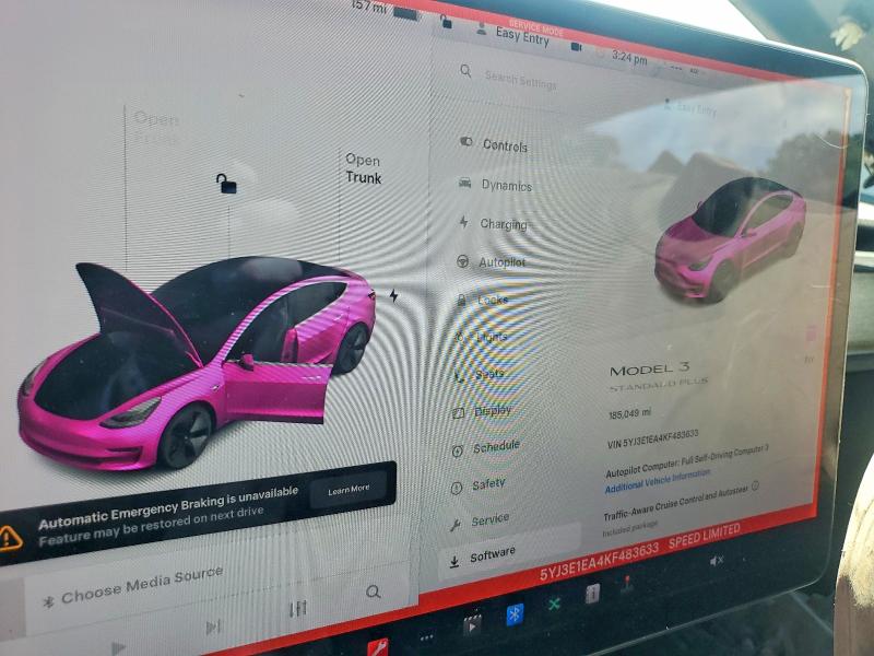 Aukcja sprzedaży 2019 Tesla Model 3, vin: 5YJ3E1EA4KF483633, numer aukcji: 65206536