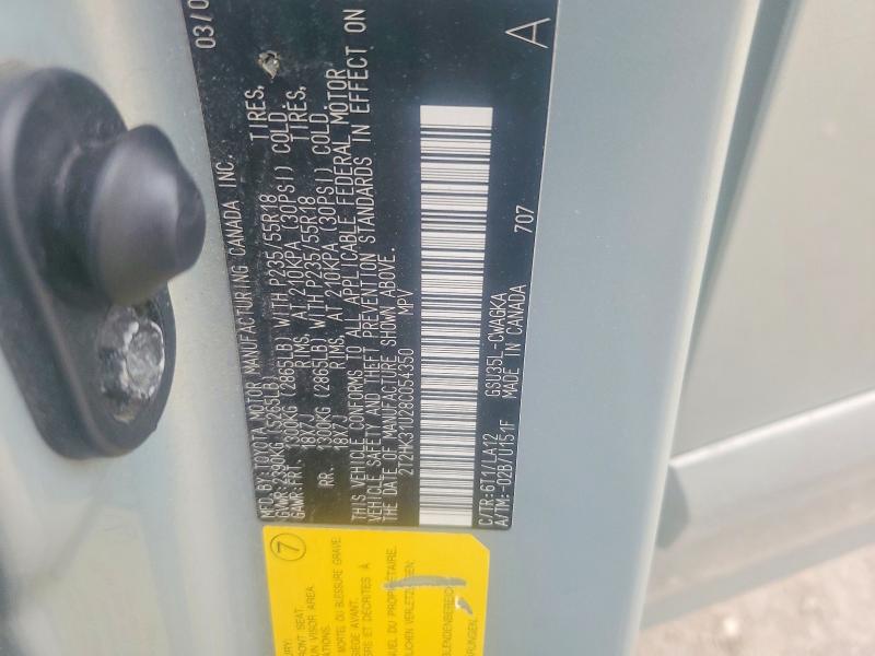 Aukcja sprzedaży 2008 Lexus Rx, vin: 2T2HK31U28C054350, numer aukcji: 61797356