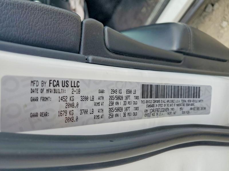 Продажа на аукционе авто 2018 Jeep Grand Cherokee, vin: 1C4RJFBG7JC324970, номер лота: 66387156
