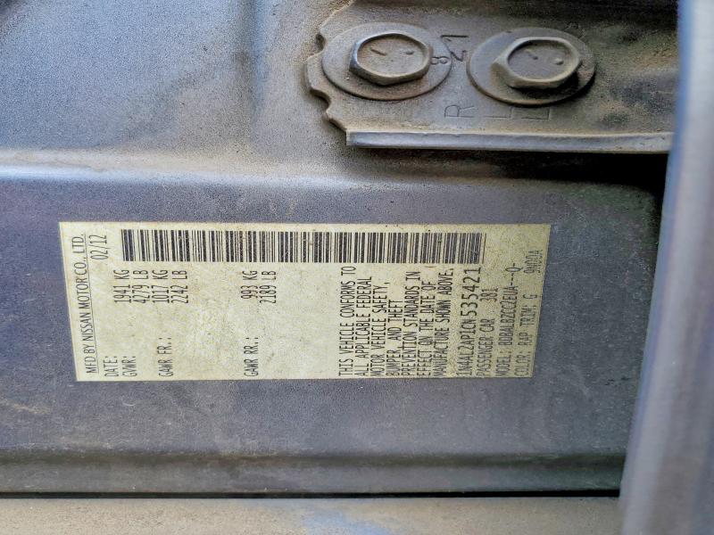 Продаж на аукціоні авто 2012 Nissan Altima, vin: 1N4AL2AP1CN535421, номер лоту: 66610036