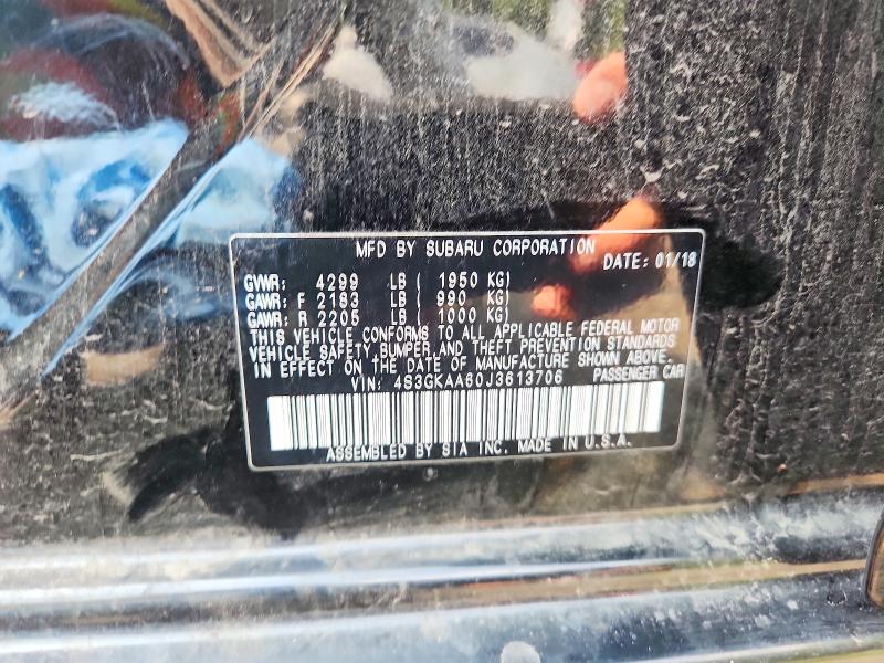 64213836 :رقم المزاد ، 4S3GKAA60J3613706 vin ، 2018 Subaru Impreza مزاد بيع