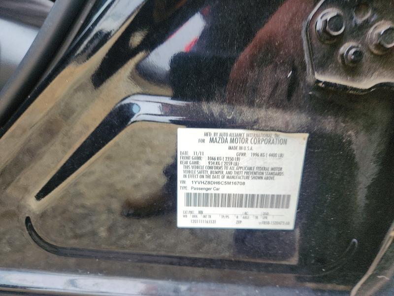Aukcja sprzedaży 2012 Mazda 6, vin: 1YVHZ8DH6C5M16708, numer aukcji: 63817766