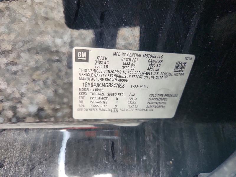 Продажа на аукционе авто 2016 Cadillac Escalade, vin: 1GYS4JKJ4GR247093, номер лота: 67248386