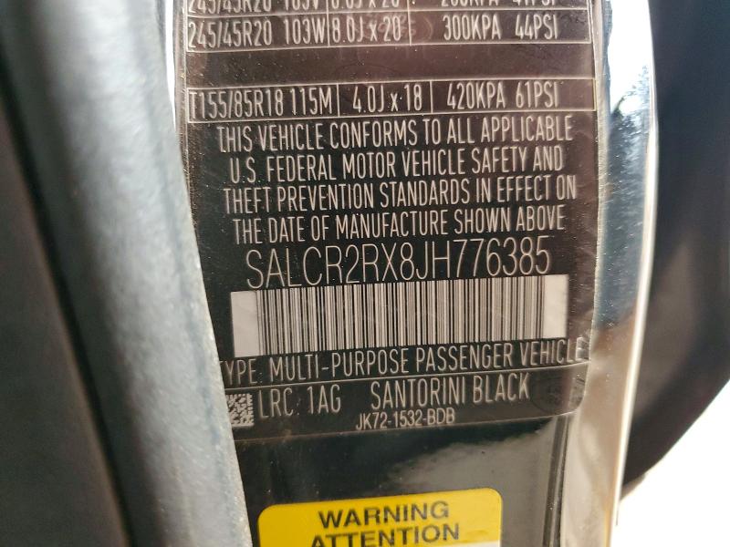 Aukcja sprzedaży 2018 Land Rover Discovery Sport, vin: SALCR2RX8JH776385, numer aukcji: 66121396