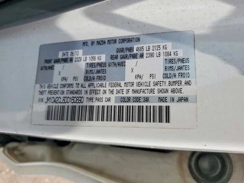 Продаж на аукціоні авто 2013 Mazda 5, vin: JM1CW2CL8D0160890, номер лоту: 65287026
