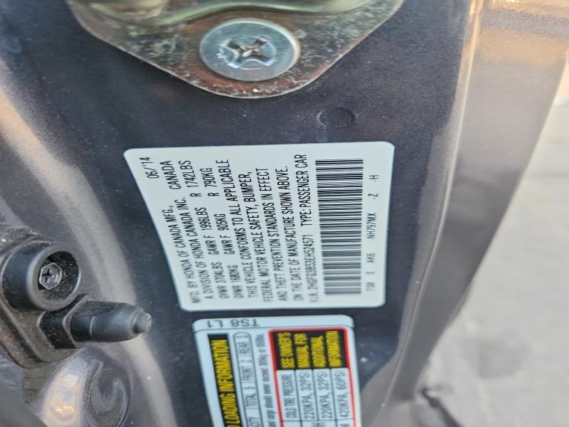 Продажа на аукционе авто 2014 Honda Civic, vin: 2HGFG3B53EH524571, номер лота: 64198106