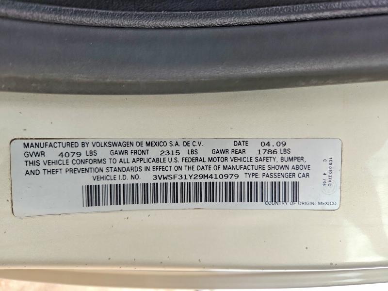 Продаж на аукціоні авто 2009 Volkswagen New Beetle, vin: 3VWSF31Y29M410979, номер лоту: 62009406
