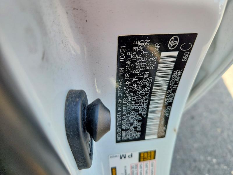 63523076 :رقم المزاد ، JTDS4MCE3NJ090550 vin ، 2022 Toyota Corolla مزاد بيع