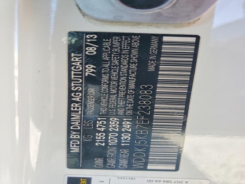 Auction sale of the 2014 Mercedes-benz E, vin: WDDKJ5KB7EF238083, lot number: 63907676
