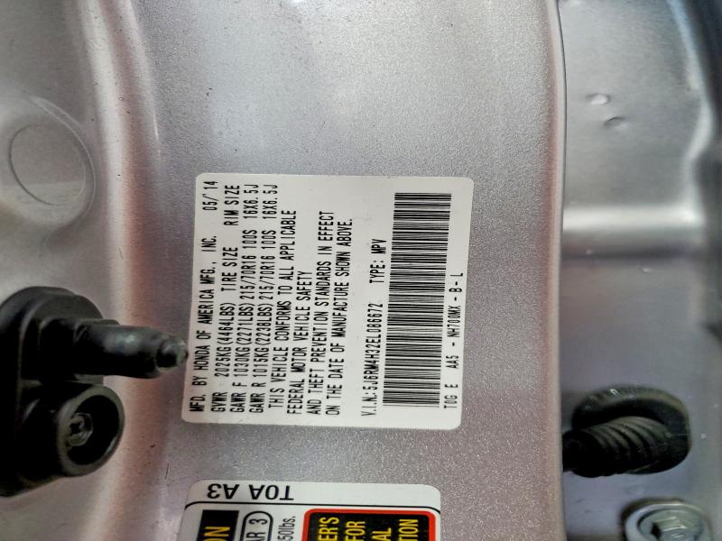 65470616 :رقم المزاد ، 5J6RM4H32EL086672 vin ، 2014 Honda Cr-v مزاد بيع