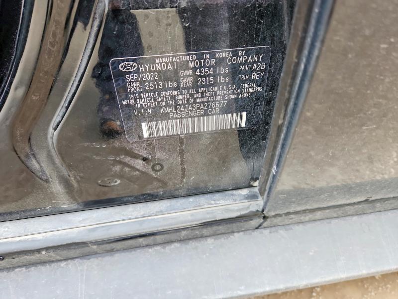 63752786 :رقم المزاد ، KMHL24JA3PA276677 vin ، 2023 Hyundai Sonata مزاد بيع
