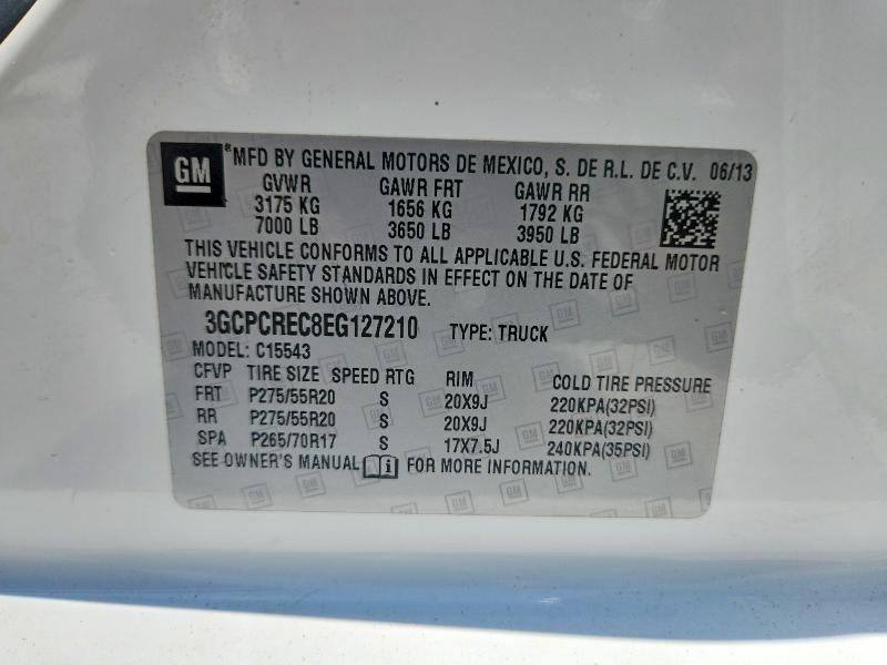 Aukcja sprzedaży 2014 Chevrolet Silverado, vin: 3GCPCREC8EG127210, numer aukcji: 63593676