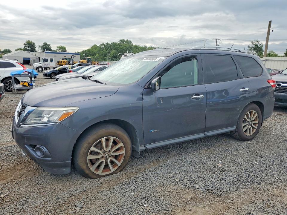 2014 Nissan Pathfinder Hybrid მანქანა იყიდება აუქციონზე, vin: 5N1CR2MM0EC661783, აუქციონის ნომერი: 63967696