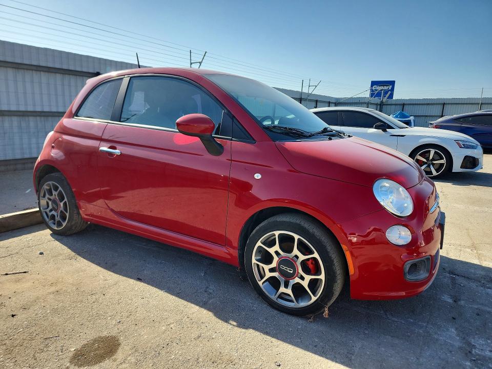 2013 Fiat 500 მანქანა იყიდება აუქციონზე, vin: 3C3CFFBR8DT674422, აუქციონის ნომერი: 66315886