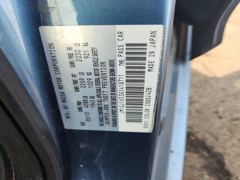 2016 Mazda 6 მანქანა იყიდება აუქციონზე, vin: JM1GJ1V53G1418711, აუქციონის ნომერი: 66073866