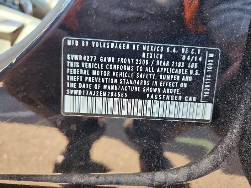 Aukcja sprzedaży 2014 Volkswagen Jetta, vin: 3VWD17AJ2EM294565, numer aukcji: 66125186
