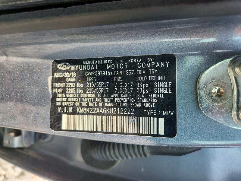 Продажа на аукционе авто 2019 Hyundai Kona, vin: KM8K22AA6KU212222, номер лота: 63774666