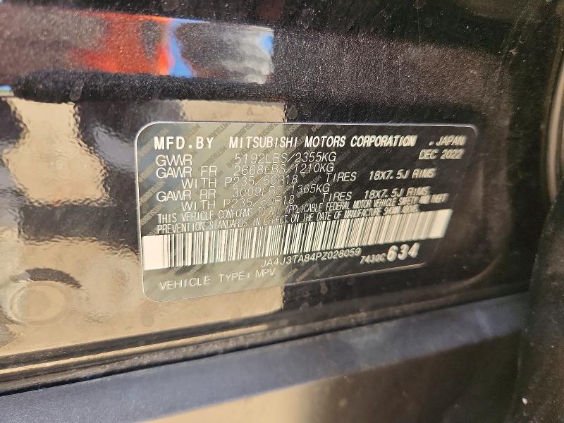 Aukcja sprzedaży 2023 Mitsubishi Outlander, vin: JA4J3TA84PZ028059, numer aukcji: 65497536