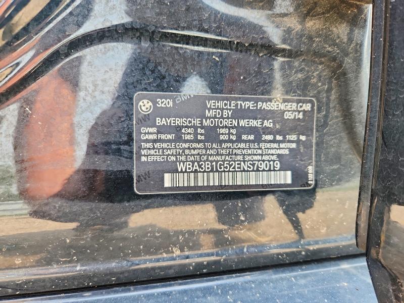 64118006 :رقم المزاد ، WBA3B1G52ENS79019 vin ، 2014 Bmw 320 مزاد بيع