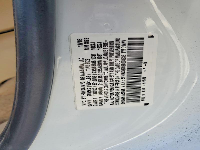62388696 :رقم المزاد ، 5FNRL38789B038933 vin ، 2009 Honda Odyssey مزاد بيع