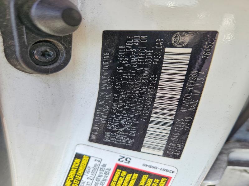 2023 Toyota Camry Hybrid მანქანა იყიდება აუქციონზე, vin: 4T1G31AK2PU601825, აუქციონის ნომერი: 66973866
