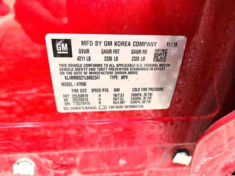 Aukcja sprzedaży 2020 Buick Encore Gx, vin: KL4MMBS21LB062347, numer aukcji: 66797016
