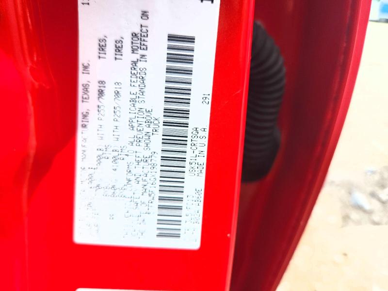 Aukcja sprzedaży 2016 Toyota Tundra, vin: 5TFRW5F16GX198779, numer aukcji: 63038696