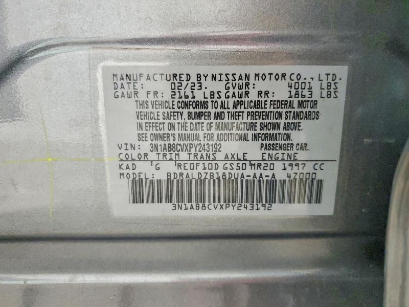 Продажа на аукционе авто 2023 Nissan Sentra, vin: 3N1AB8CVXPY243192, номер лота: 64045876