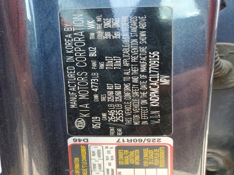 Aukcja sprzedaży 2020 Kia Sportage, vin: KNDPMCAC1L7709156, numer aukcji: 66995126