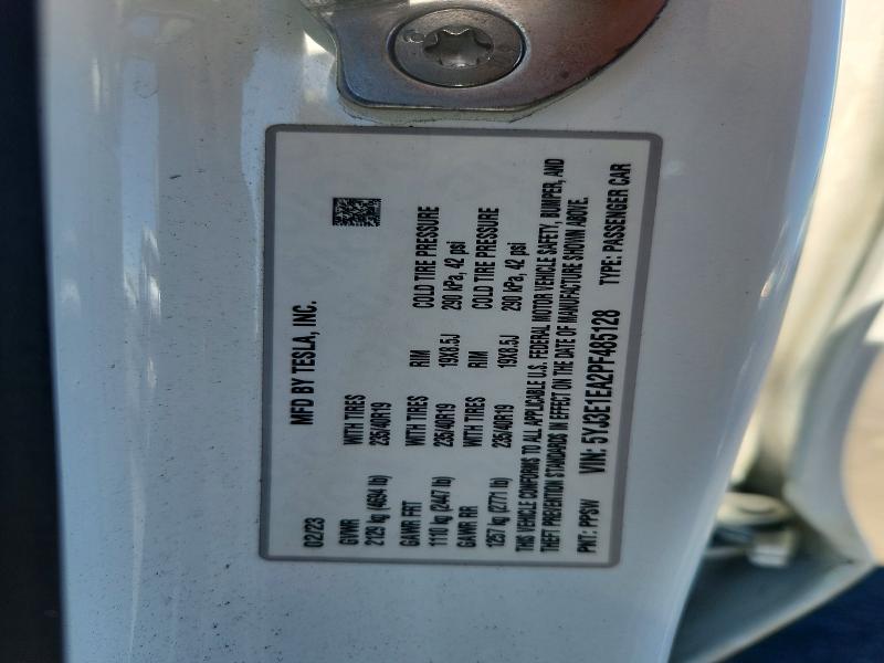 66291076 :رقم المزاد ، 5YJ3E1EA2PF485128 vin ، 2023 Tesla Model 3 مزاد بيع