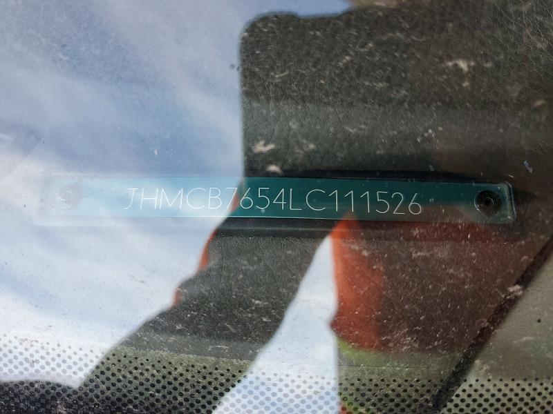 1990 Honda Accord მანქანა იყიდება აუქციონზე, vin: JHMCB7654LC111526, აუქციონის ნომერი: 66119396