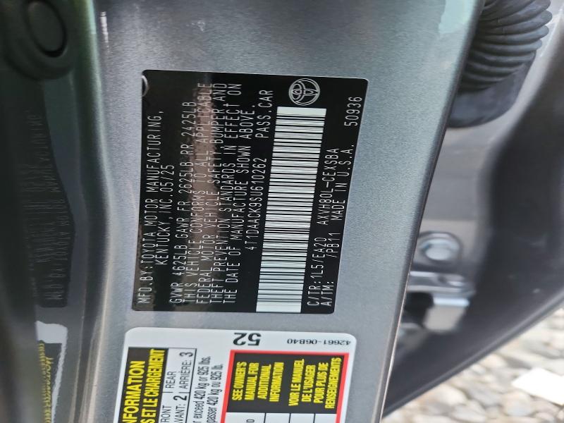 Продаж на аукціоні авто 2025 Toyota Camry, vin: 4T1DAACK9SU610262, номер лоту: 65713736