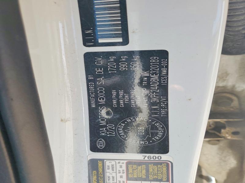 61925926 :رقم المزاد ، 3KPF24AD8ME320189 vin ، 2021 Kia Forte مزاد بيع