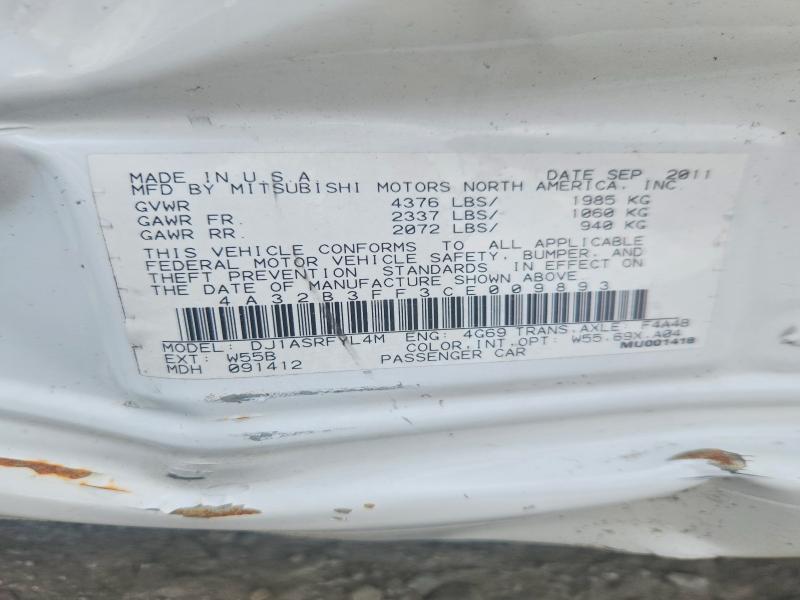 Aukcja sprzedaży 2012 Mitsubishi Galant, vin: 4A32B3FF3CE009893, numer aukcji: 65589426