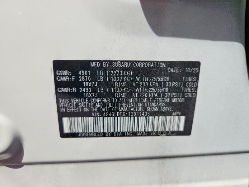 Aukcja sprzedaży 2026 Subaru Forester, vin: 4S4SLDR64T3011435, numer aukcji: 65465746