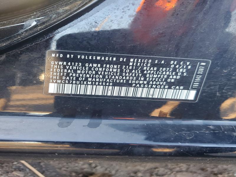 Продаж на аукціоні авто 2019 Volkswagen Jetta, vin: 3VWC57BU1KM184546, номер лоту: 64142956