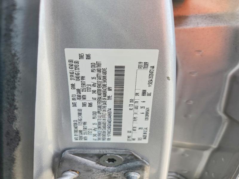 Продажа на аукционе авто 2014 Ford Escape, vin: 1FMCU9GX4EUA96574, номер лота: 63676436