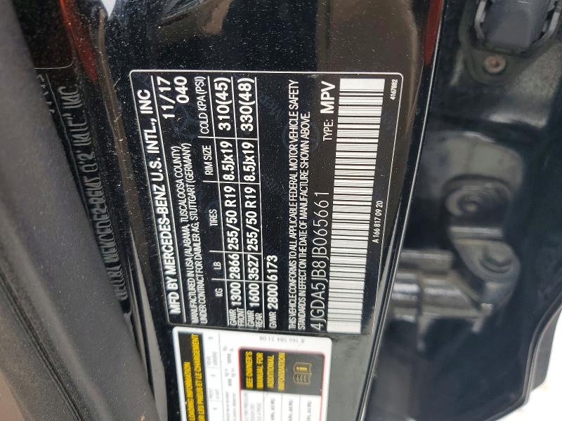 66169426 :رقم المزاد ، 4JGDA5JB8JB065661 vin ، 2018 Mercedes-benz Gle مزاد بيع