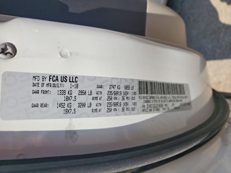 65480496 :رقم المزاد ، 2C4RC1GG3JR185305 vin ، 2018 Chrysler Pacifica مزاد بيع
