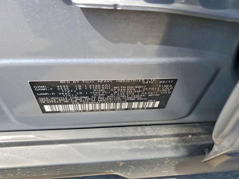 Aukcja sprzedaży 2017 Subaru Outback, vin: 4S4BSAFC9H3373005, numer aukcji: 65011726