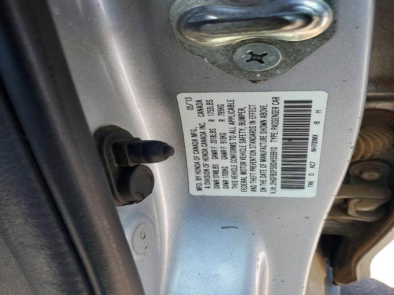 Продаж на аукціоні авто 2013 Honda Civic, vin: 2HGFB2F59DH555910, номер лоту: 67189326