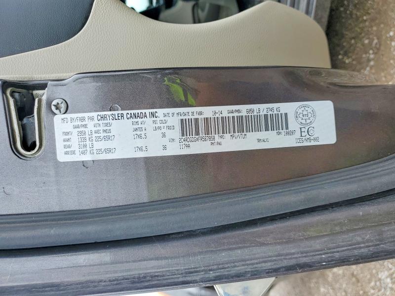Aukcja sprzedaży 2015 Dodge Grand Caravan, vin: 2C4RDGDGXFR567858, numer aukcji: 63493206