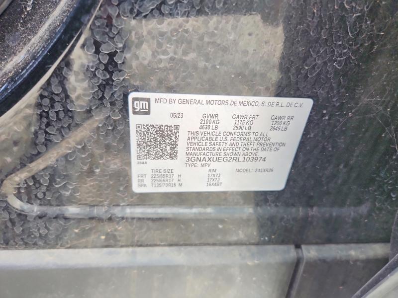 65553336 :رقم المزاد ، 3GNAXUEG2RL103974 vin ، 2024 Chevrolet Equinox مزاد بيع